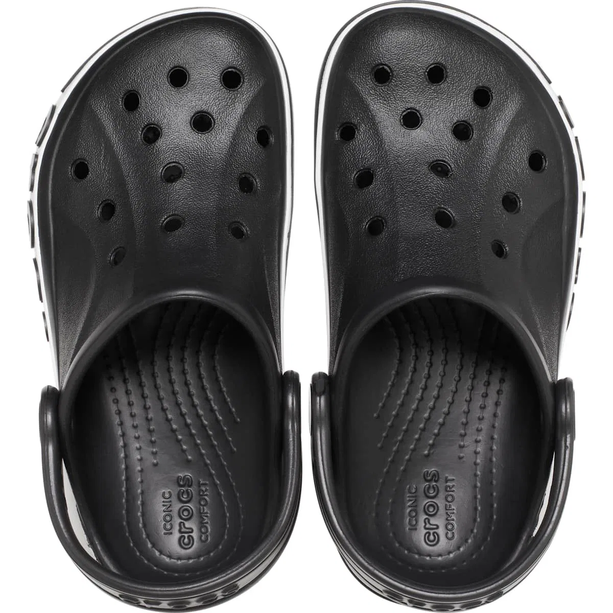Детские кроссовки для девочек с закрытым носком Bayaband Crocs, Black — фото 3
