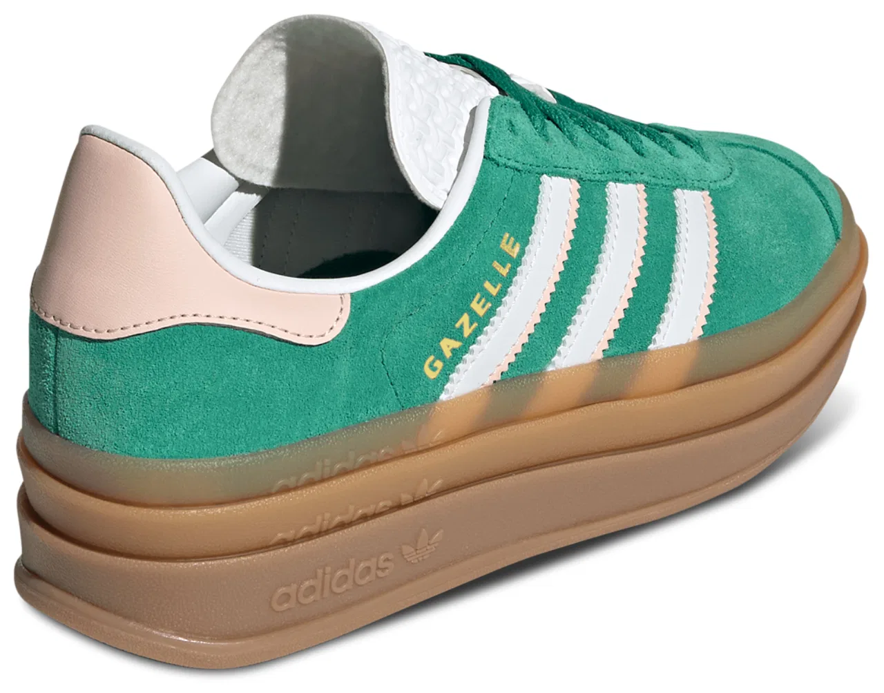 Кеды для мальчиков Gazelle Bold Adidas, цвет Bold Green/Ftwr White/Gold Met — фото 3