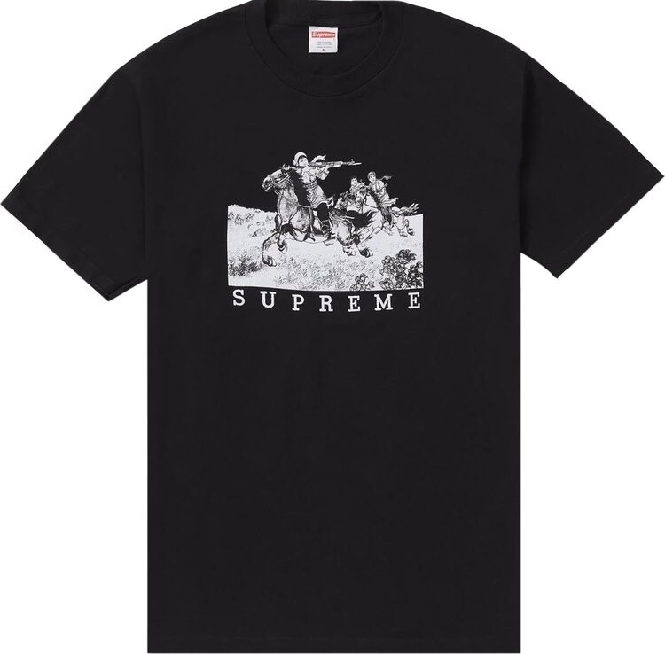 

Футболка Supreme Riders Tee 'Black', черный