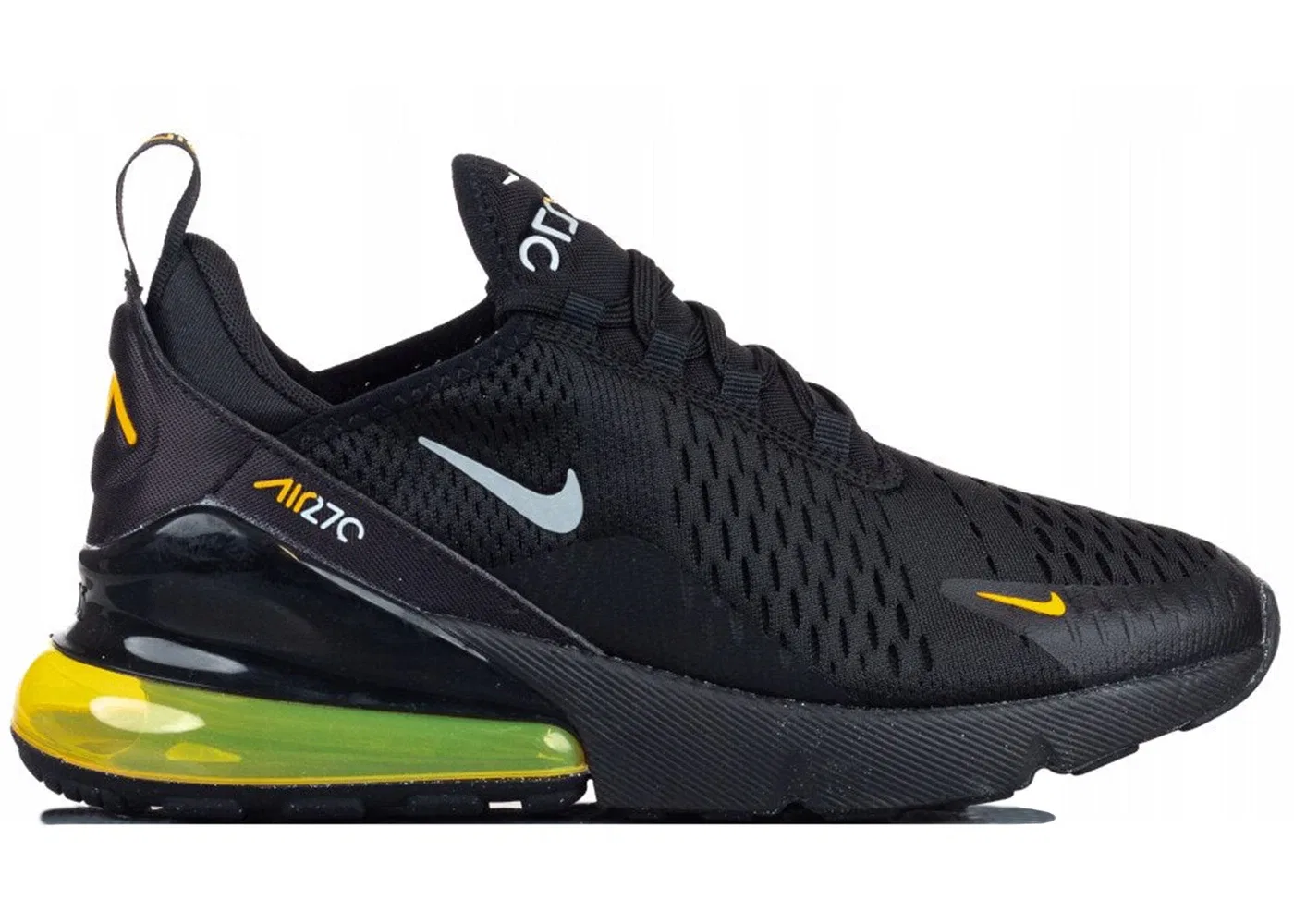 Детские кроссовки Lifestyle Nike Air Max 270, Black/Wolf Grey/University Gold