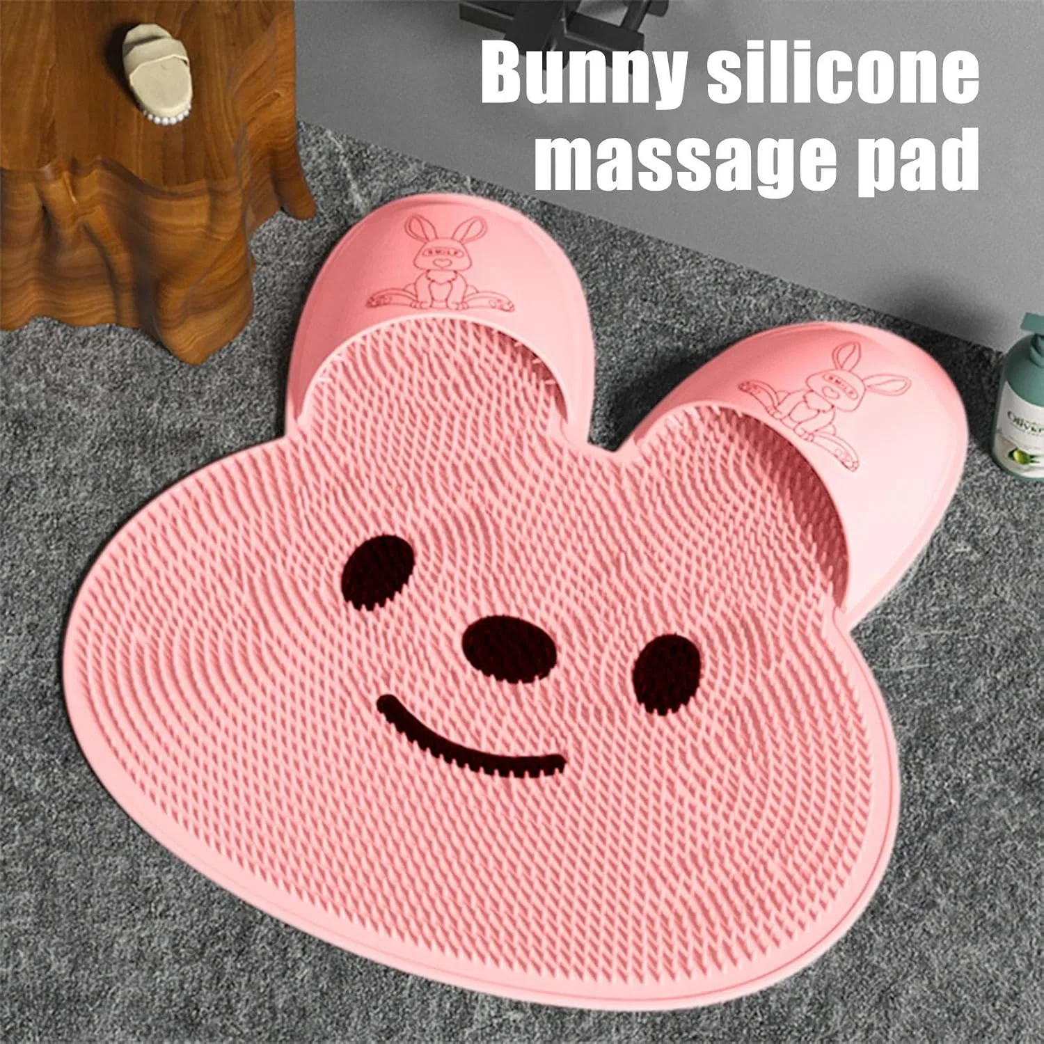 Массажер для ног и спины для душа, Silicone, 1 шт, 780 г, 45x45x2.5 см, Rosa Generic — фото 2