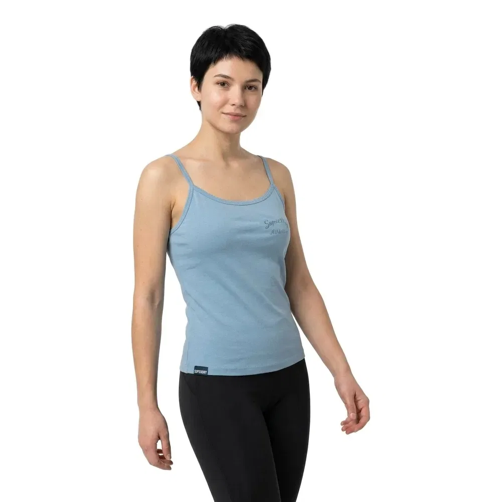 Топ без рукавов Athletic Essentials Graphic Cami Superdry, синий — фото 3