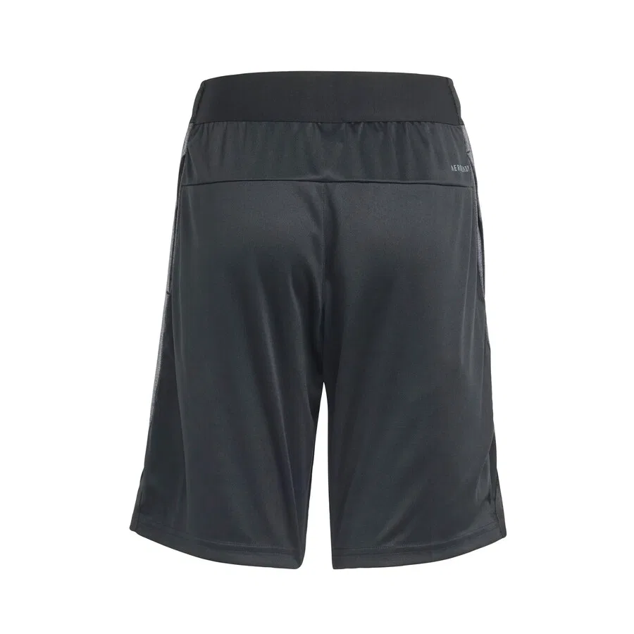 Спортивные брюки ADIDAS SPORTSWEAR свободного кроя для тренировок 'Training AEROREADY Heather Shorts' черного цвета — фото 2