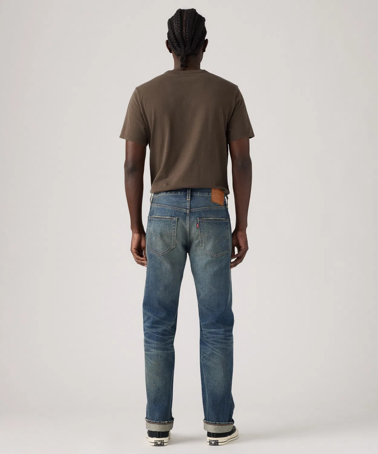 Мужские джинсы классические прямые 501 ORIGINAL Levi's, Dark Indigo Blue — фото 4