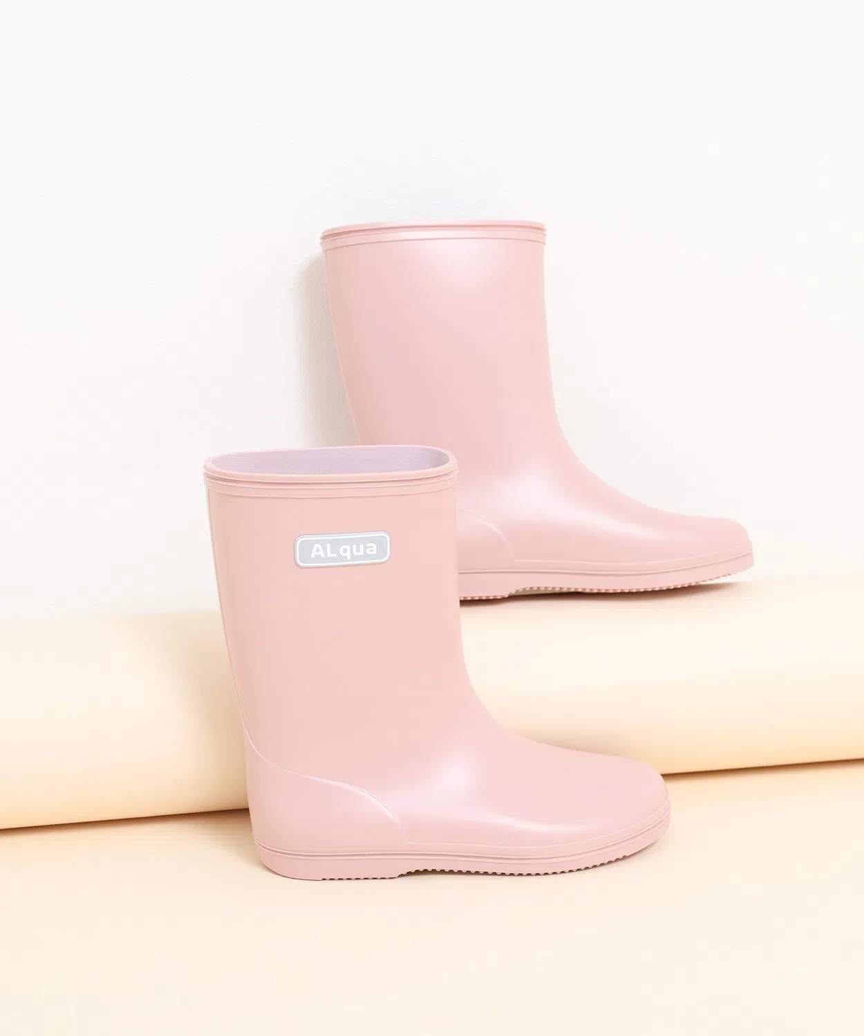 Детские сапоги резиновые короткие с принтом Alqua Amvel, Pink