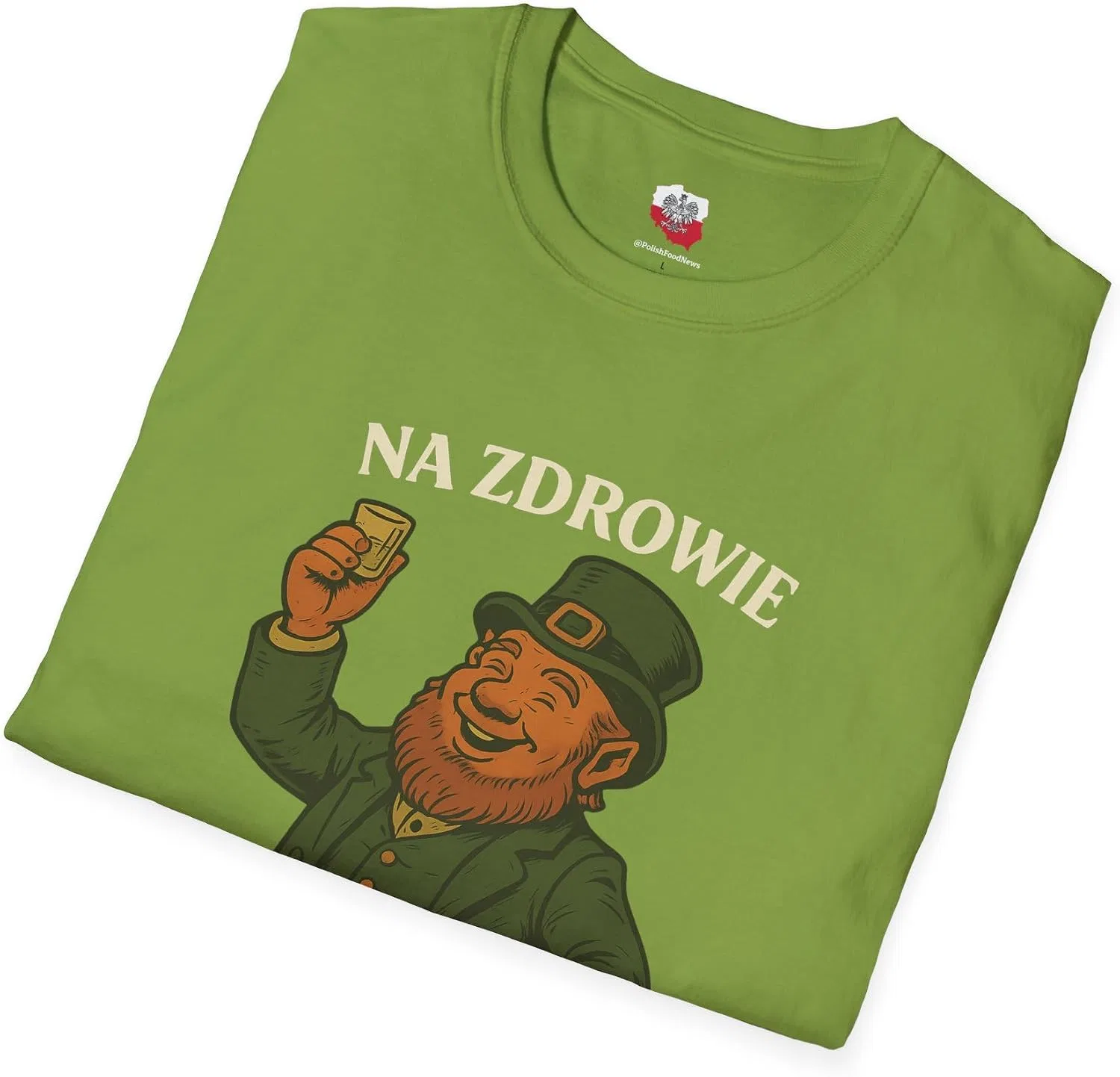 Футболка с принтом Na Zdrowie Irish Tee Shirt, Kiwi — фото 4