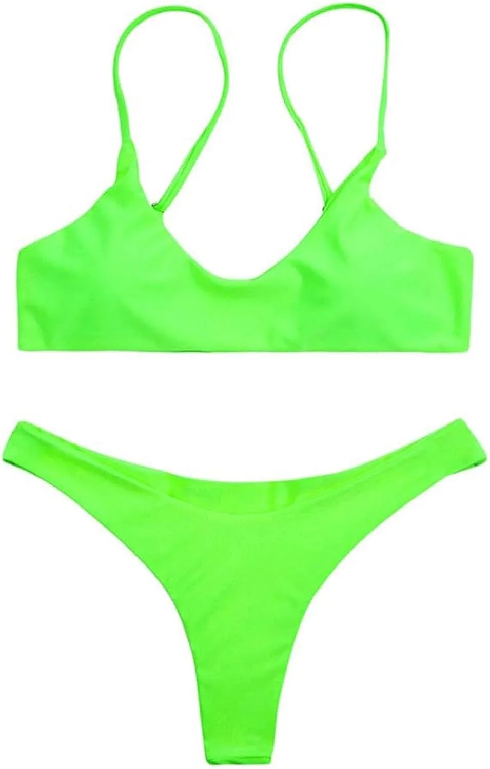 Женский бикини-сет с V-образным вырезом Soft, 12 Green — фото 2