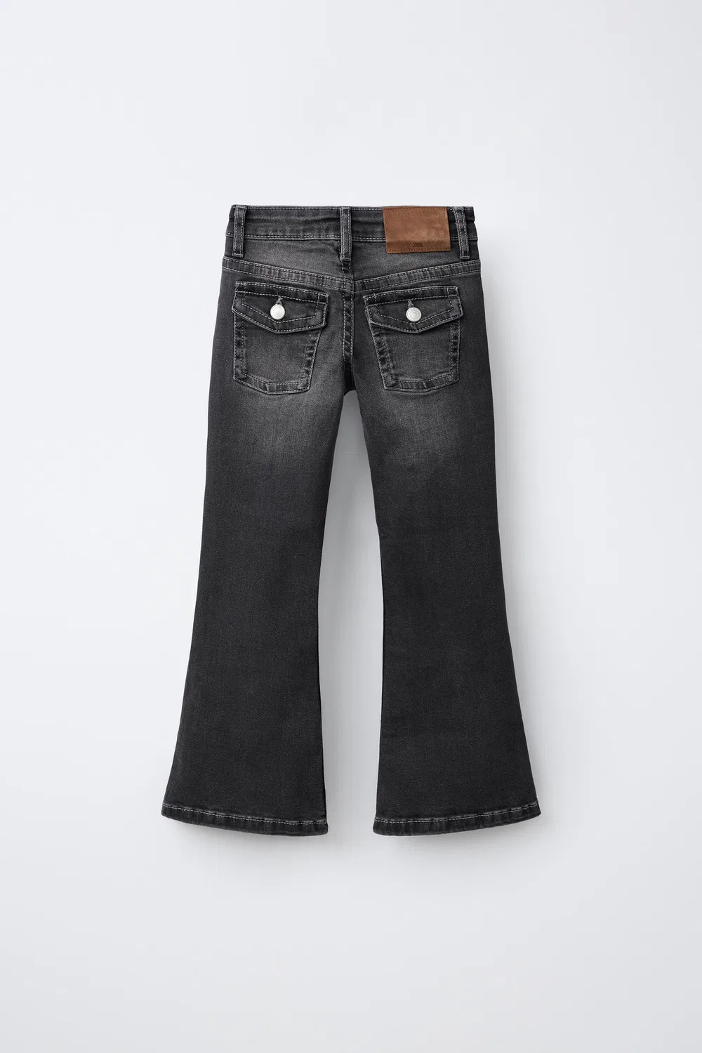 Расклешенные джинсы ZARA, Black — фото 2