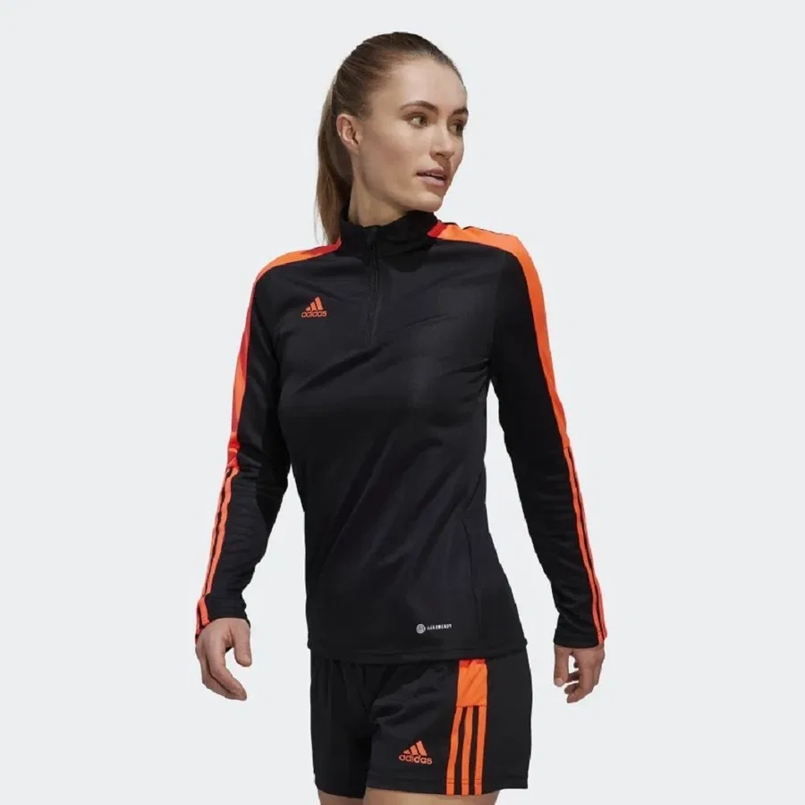 Женский свитшот с молнией Tiro Essentials adidas, Черный
