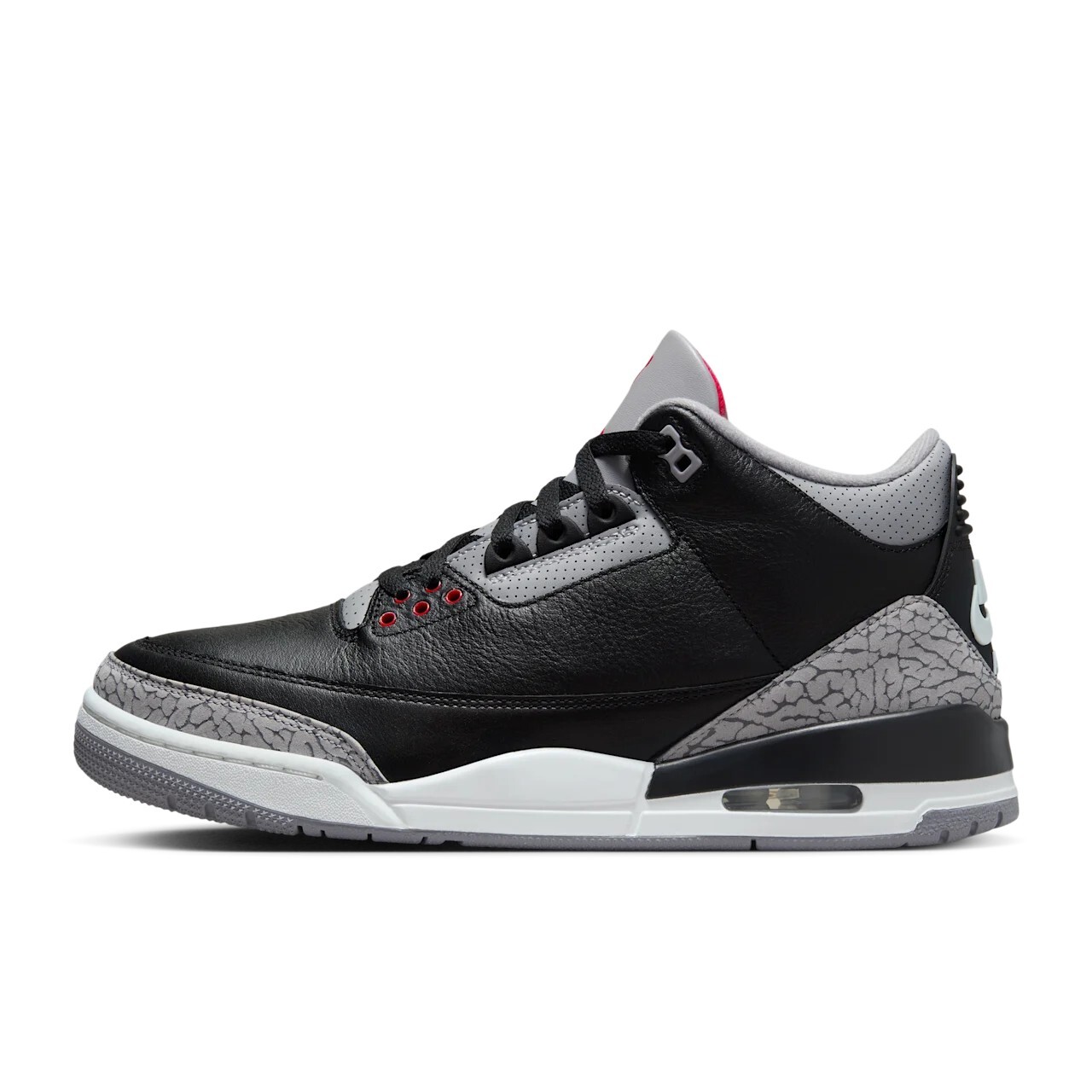

Кроссовки Nike Air Jordan 3 Retro 'Black Cement', черный/серый