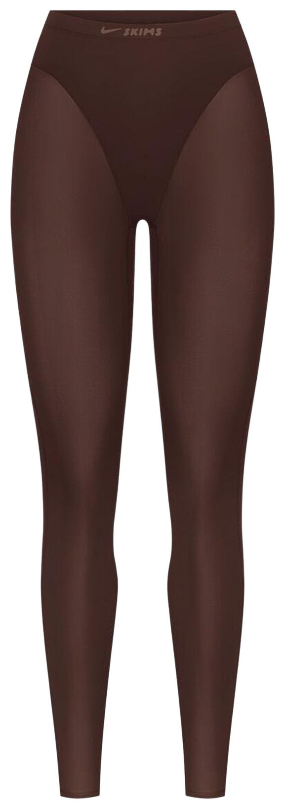 

Леггинсы NikeSKIMS Weightless Layers с высокой талией и V-образным вырезом, коричневый