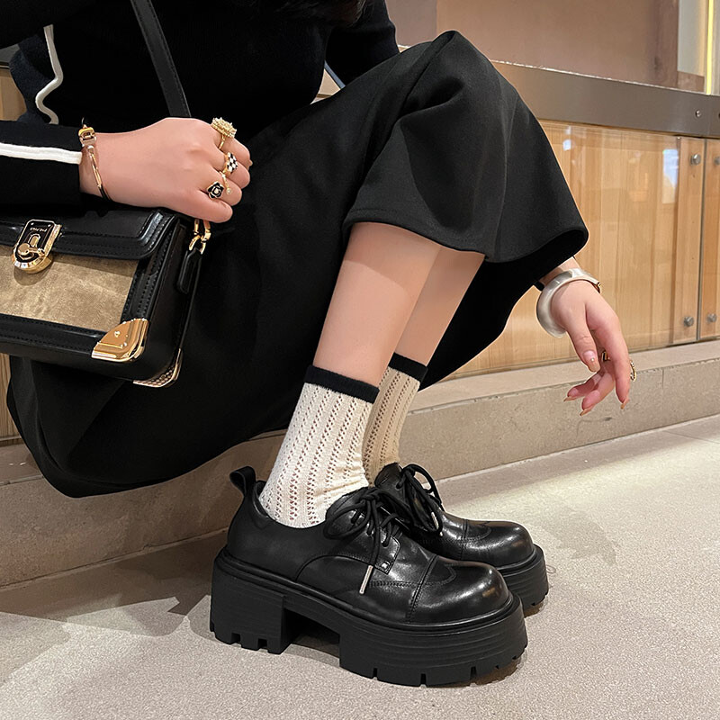 

Туфли женские повседневные Women's Casual Shoes Women's Black Rongcheng Shoe King
