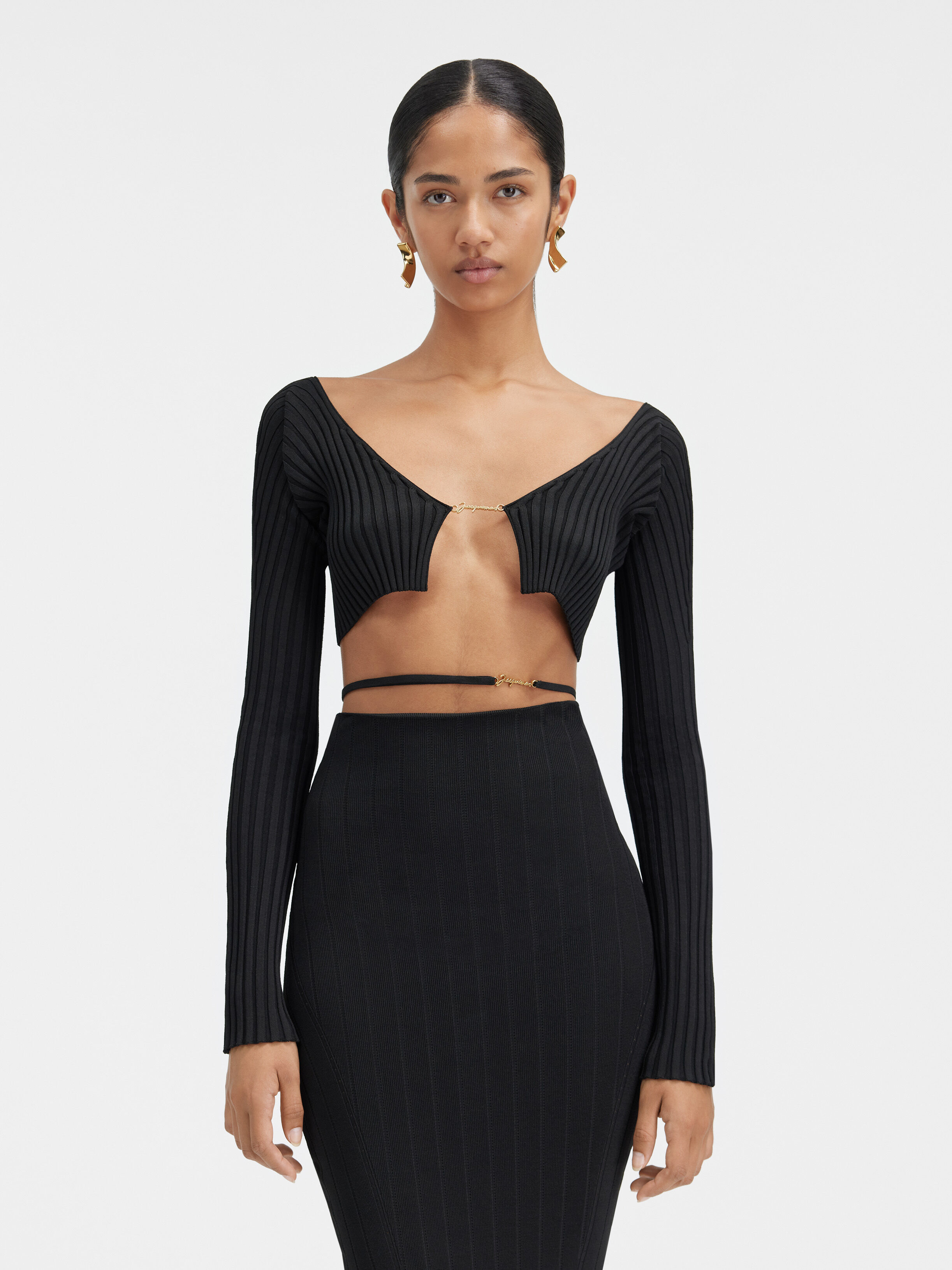 

Кардиган с микро-логотипом JACQUEMUS The Pralù knit, черный