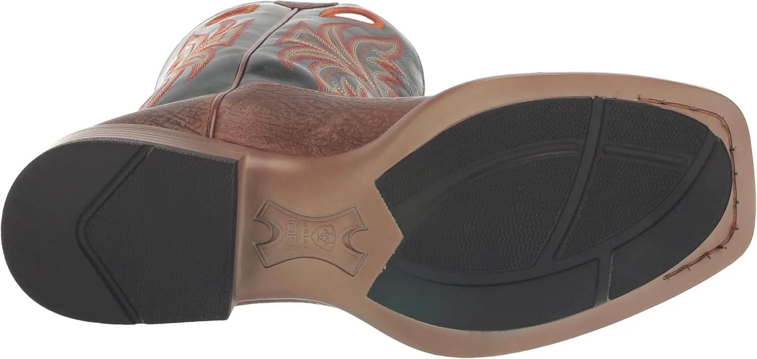 Мужские ковбойские сапоги Ariat Granger Ultra, коричневый/зеленый — фото 3