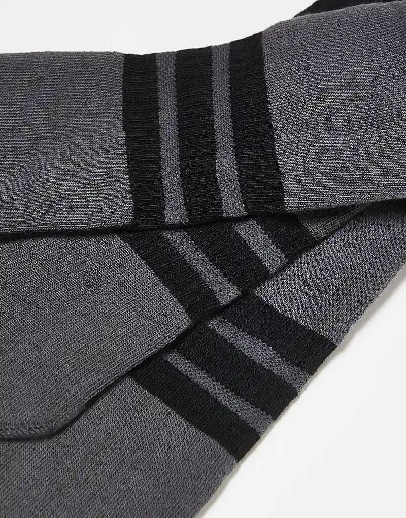Носки до щиколотки adidas Running Essentials черного и серого цвета, 3 упаковки adidas performance — фото 3