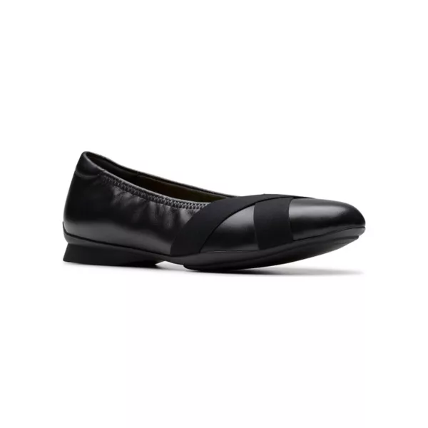 Женские балетки Jazmynn gem Clarks, цвет black leather