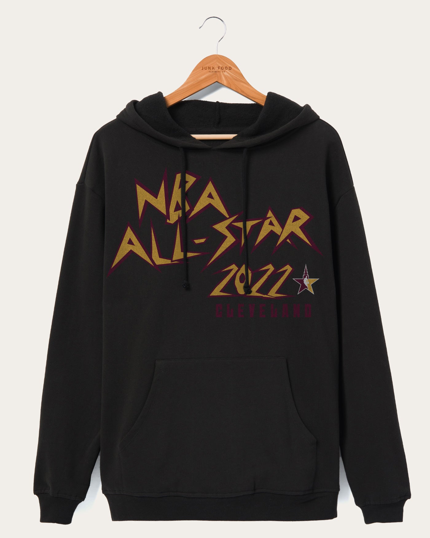 

Толстовка с капюшоном NBA All-Star 2022 Punk Rock Fan Junk Food Clothing, черный