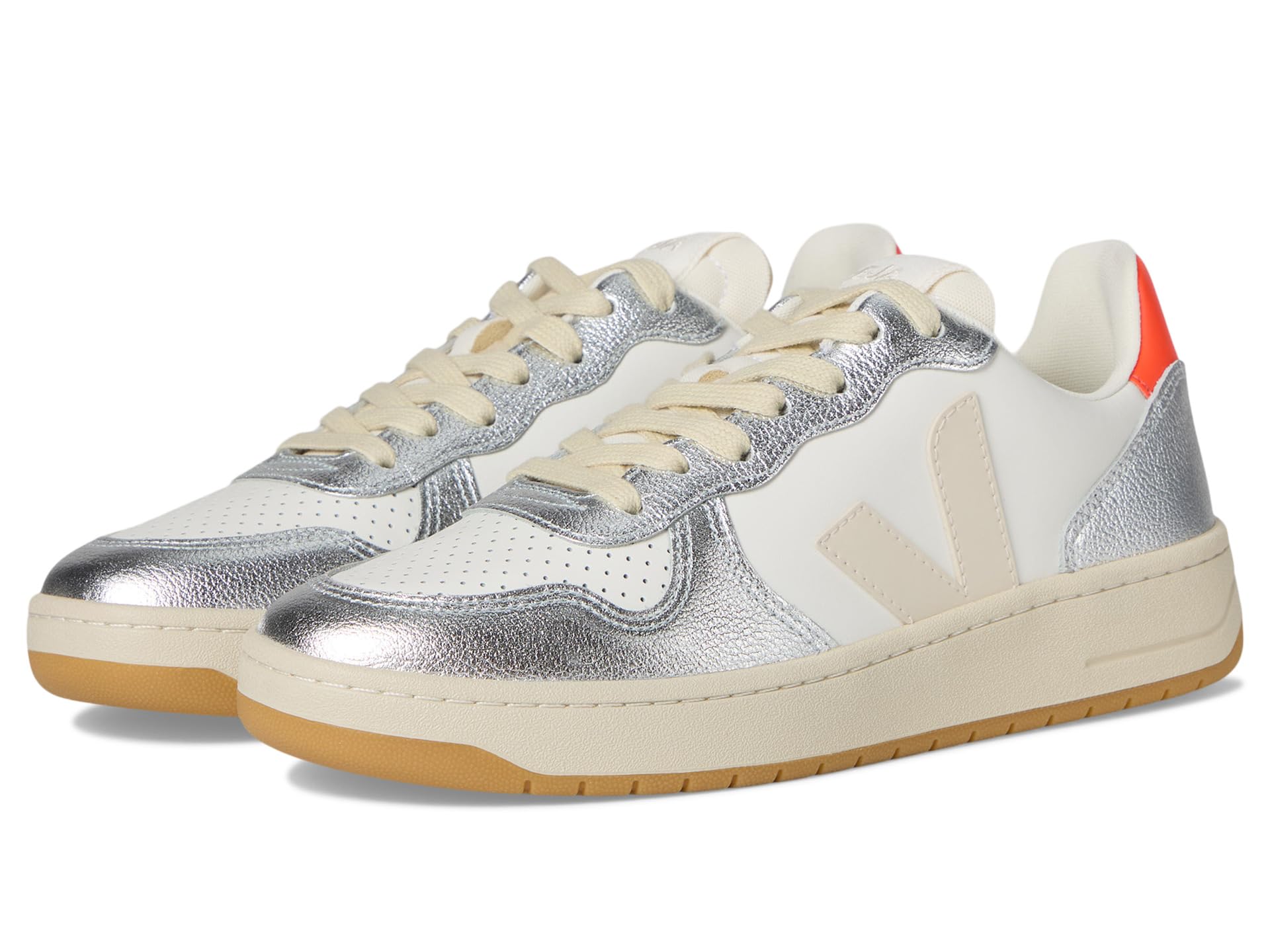 

Кроссовки VEJA V-10, цвет White Pierre Silver