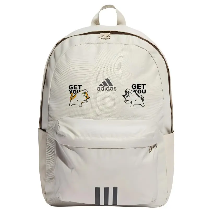 

Adidas Тканевый рюкзак унисекс светло-серый и черный, Fitness cats