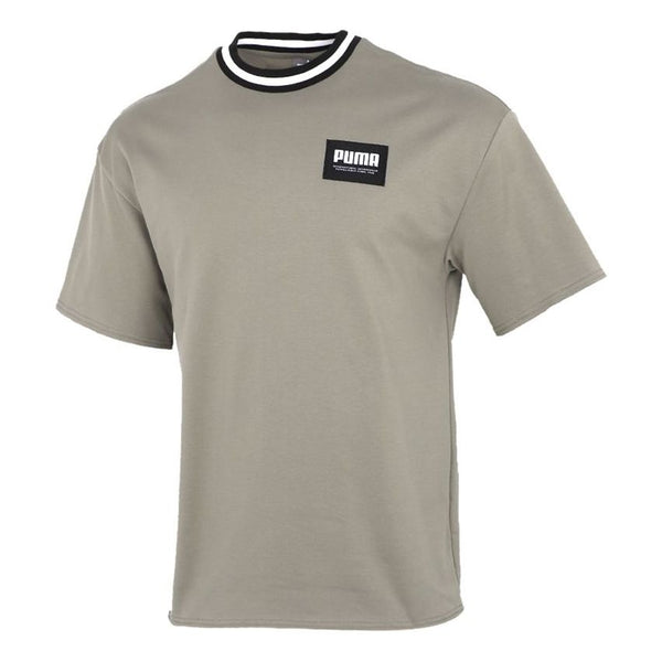 

Футболка solid men round neck t-shirt 'olivegreen' Puma, зеленый