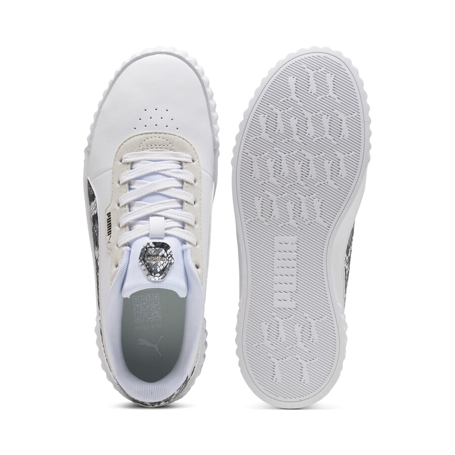 Повседневные кроссовки PUMA Sneakers Carina 3.0 Snake Chic, белый — фото 3
