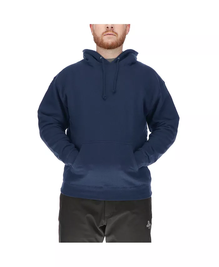 

Мужская флисовая толстовка с капюшоном - утепленная кофта с карманом-кенгуру Refrigiwear, синий