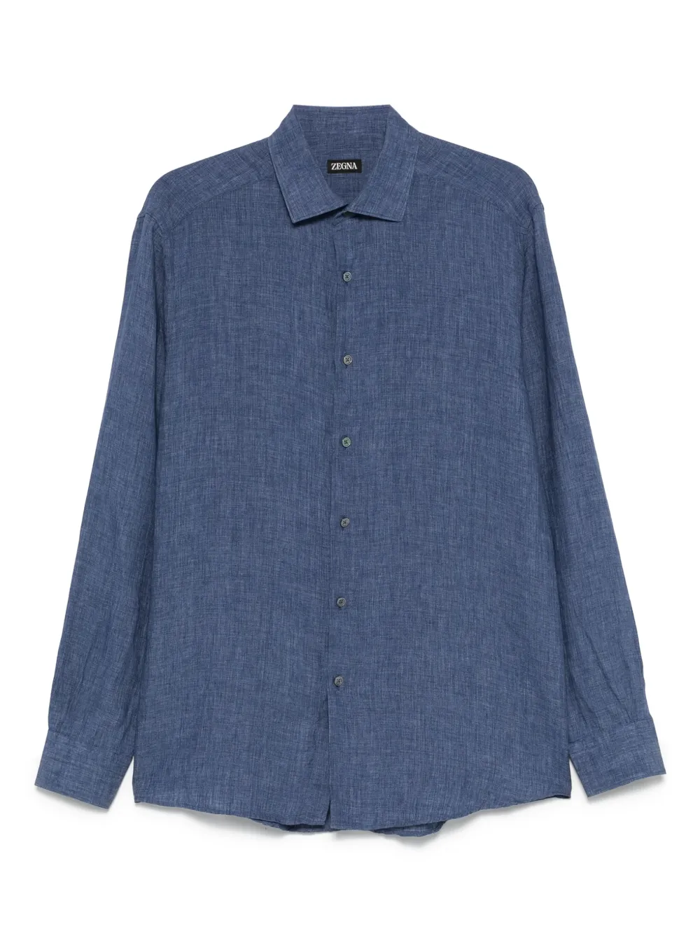 

Льняная рубашка Zegna, синий