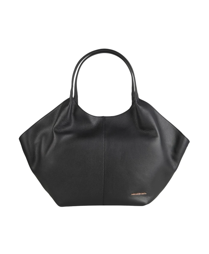 

Большая черная кожаная сумка через плечо "Рейчел" Alexander Smith, черный