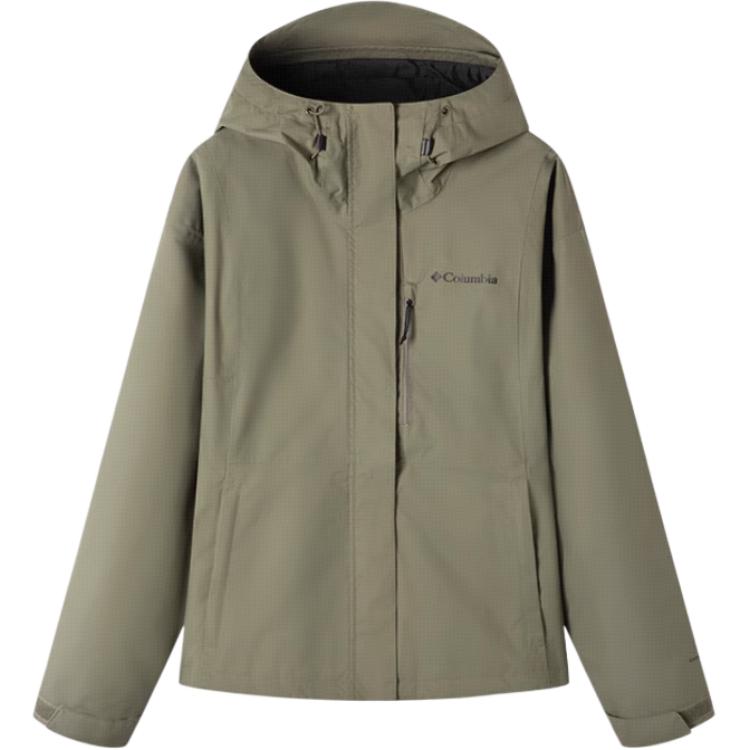 

Columbia Женская ветровка FW24, водонепроницаемая, ветрозащитная, износостойкая и дышащая, зеленая