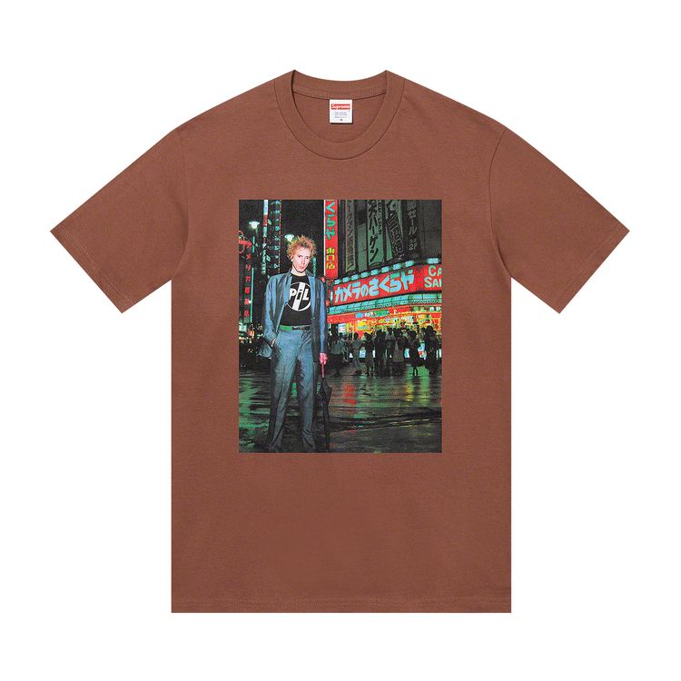 

Футболка Supreme x PiL Live In Tokyo Tee Brown, коричневый