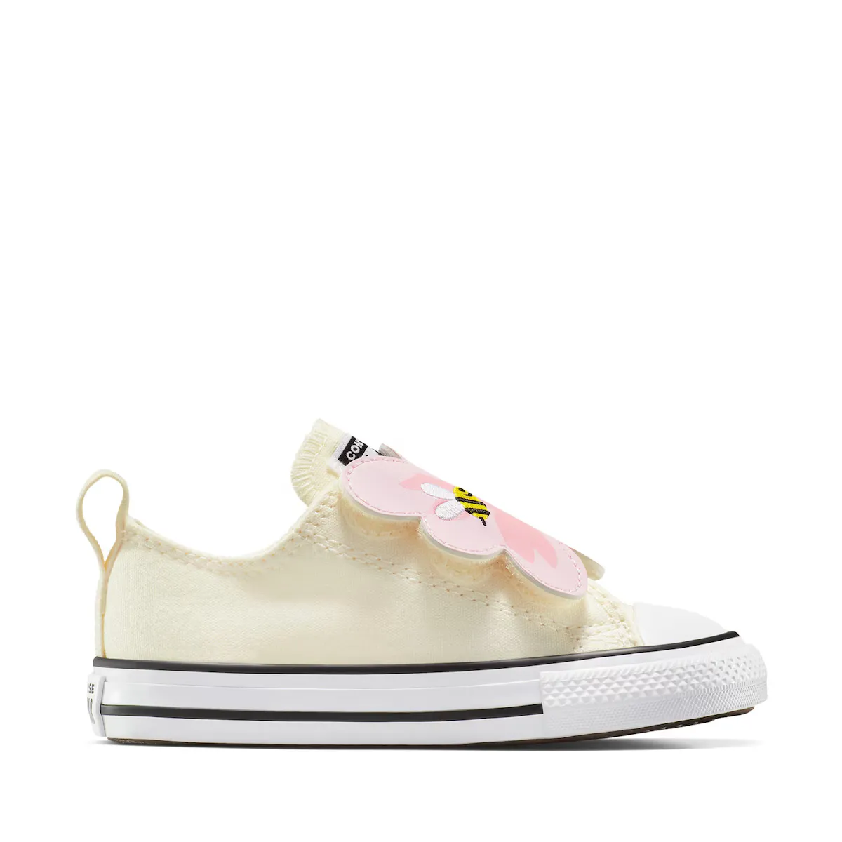 

Converse Chuck Taylor All Star One Strap Joyful Florals повседневные кеды для малышей, бежевый