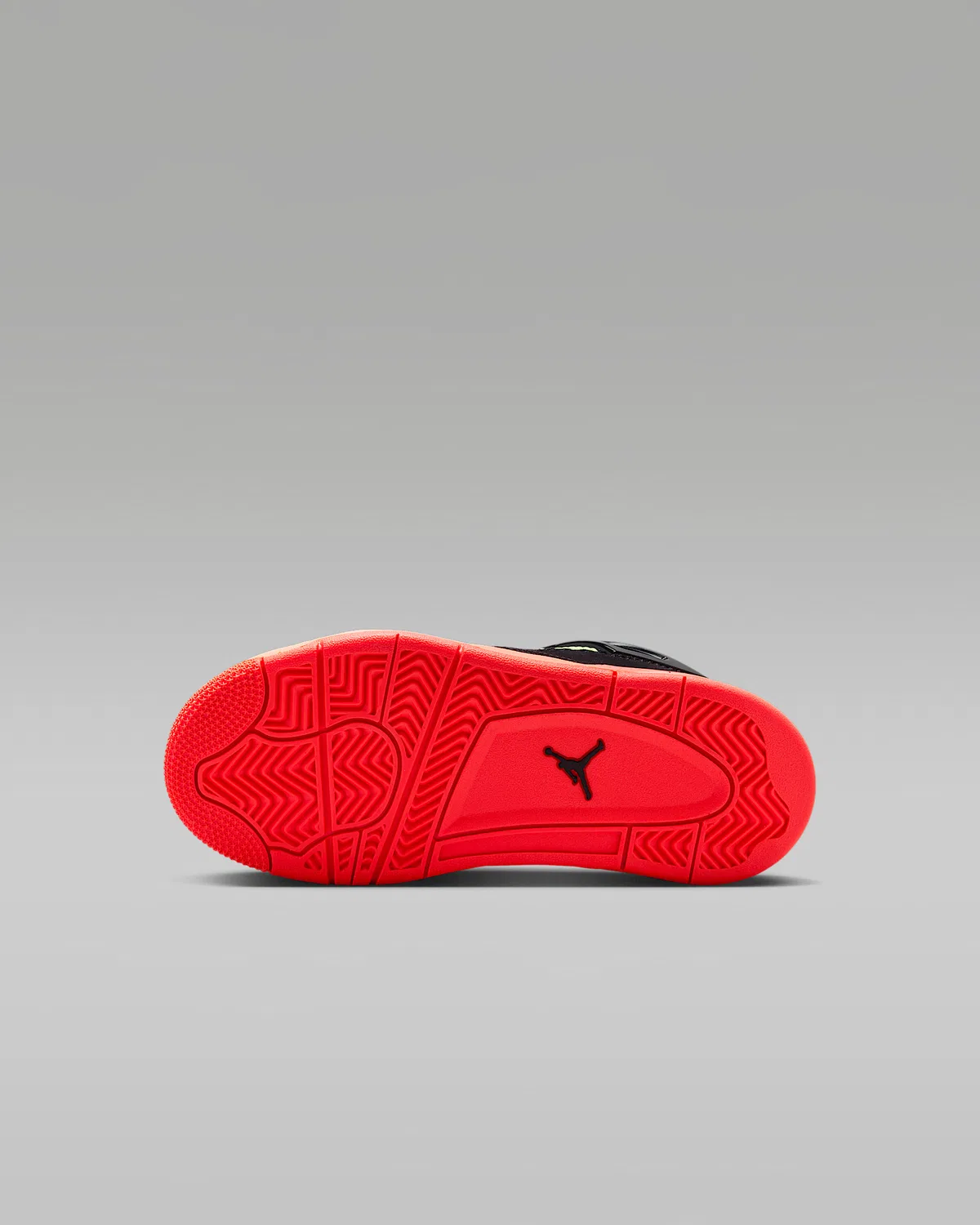 Детские кроссовки Jordan 4 Retro, Black/Bright Mango/Barely Volt/Infrared 23 — фото 2
