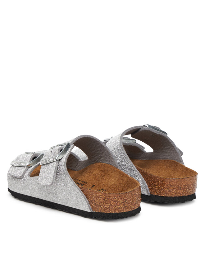 Мюли Birkenstock Arizona Kids 1030477, серебряныйfarben — фото 3