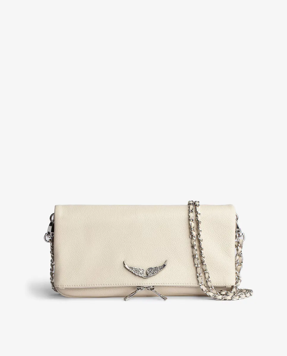 

Белая кожаная многопозиционная сумка Swing Your Wings среднего размера Zadig & Voltaire, белый