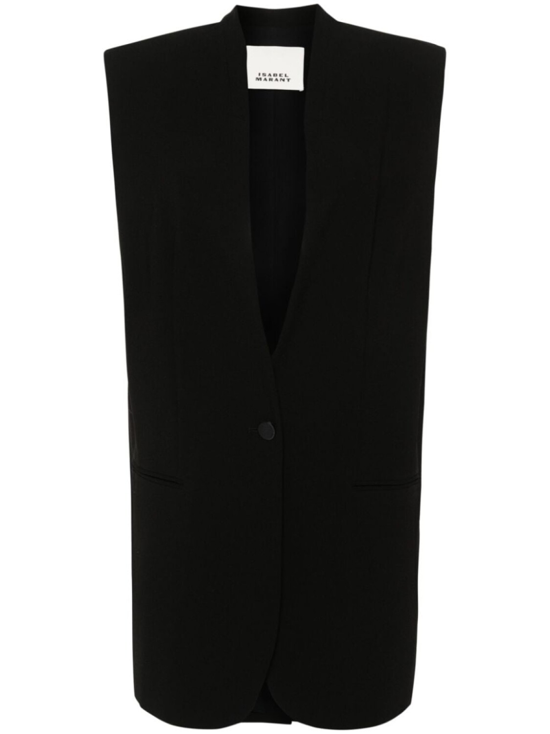 

ISABEL MARANT однобортный жилет Emara, черный