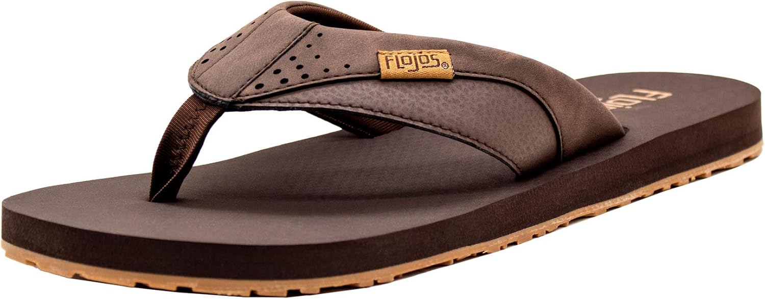 

Мужская Сандалии Flojos Padre, ремешок с деталями на кровати Kush, коричневый/бежевый