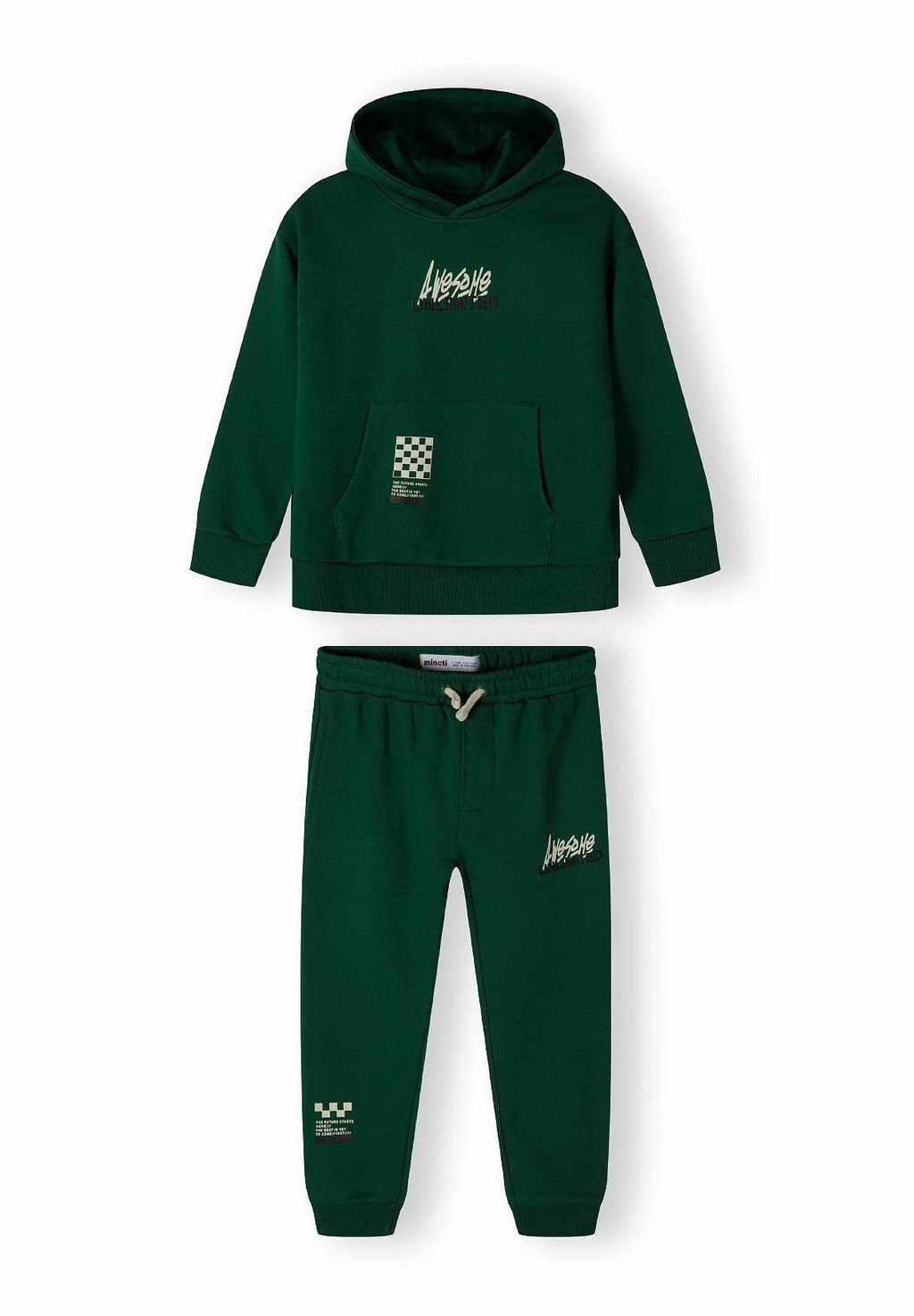 

Костюм HOODIE AND JOGGERS SET MINOTI, зеленый