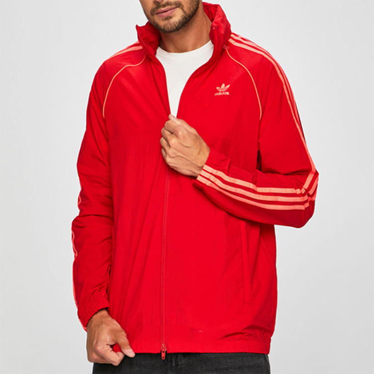 Adidas Originals Куртка SST мужская светло-алая, Light Scarlet — фото 4