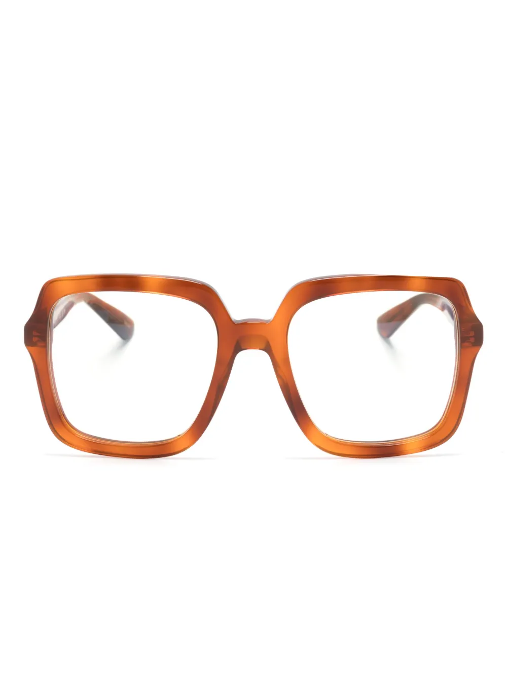 

Очки в квадратной оправе черепаховой расцветки Gucci Eyewear, коричневый