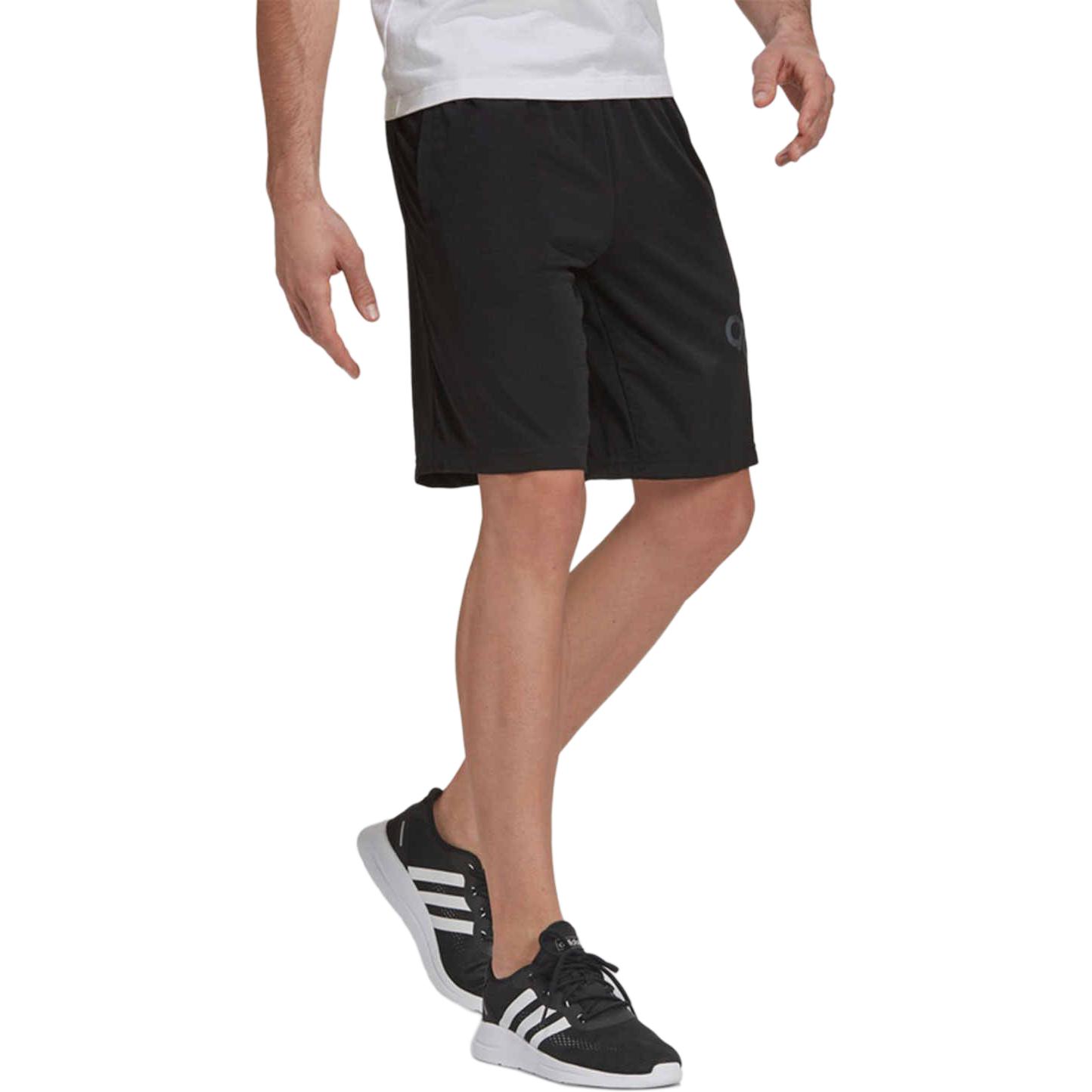 Футболка мужская повседневная серая Adidas AEROREADY M BL SHO — фото 4