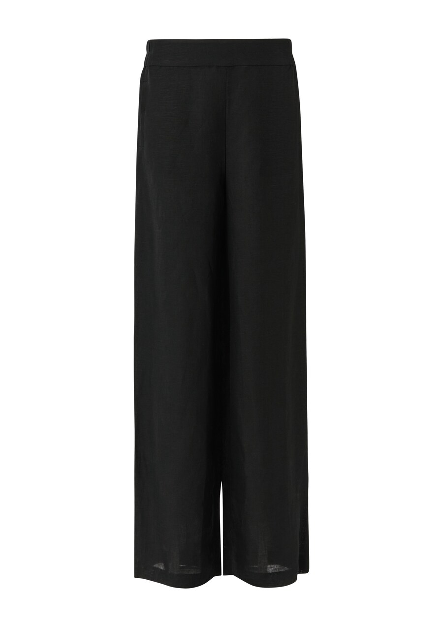

Тканевые брюки COMMA Wide leg Pants, черный