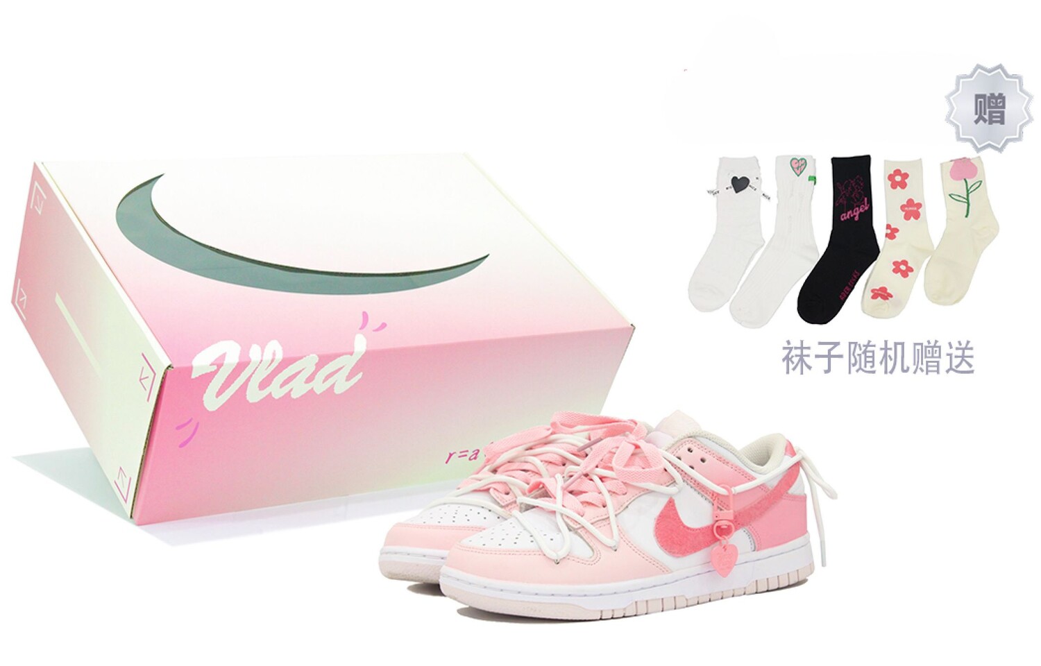 

Женские кроссовки для скейтбординга Nike Dunk, Pink