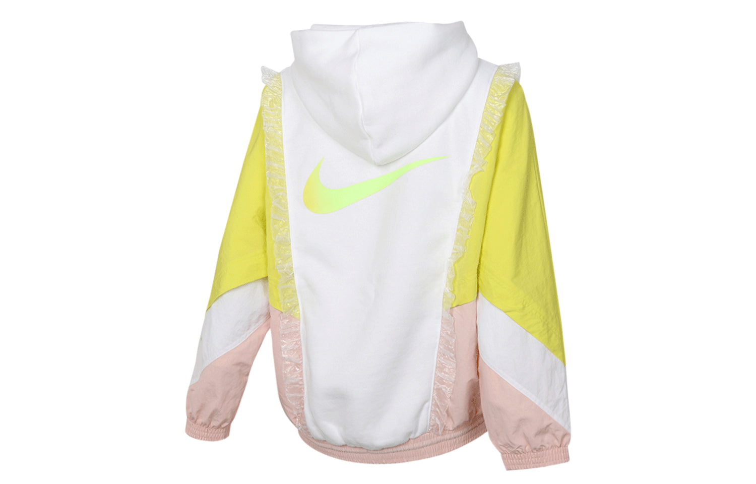Худи (WMNS) Nike Sportswear New Year Contrast Color Stitching Lace Fleece Lined Stay Warm Pullover Hoodie White — фото 2