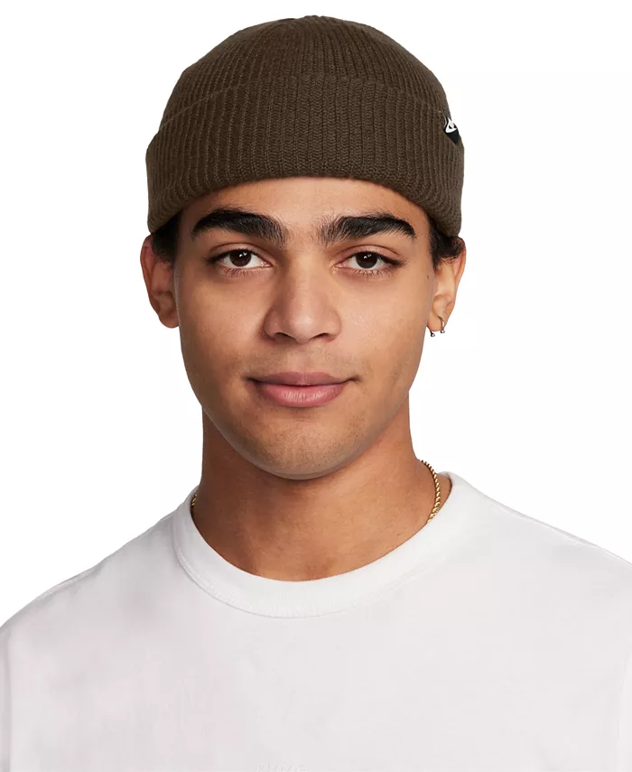 

Мужская вязаная шапка Futura Terra с отворотом Nike, коричневый