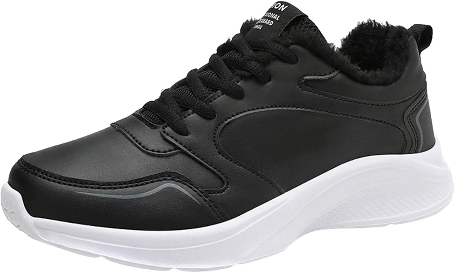 

Зимние сапоги Dsisskai для женщин и мужчин с меховой подкладкой, шнуровкой, легкие, водонепроницаемые, спортивные, с нескользящей толстой подошвой, удобные для прогулок на улице, черный