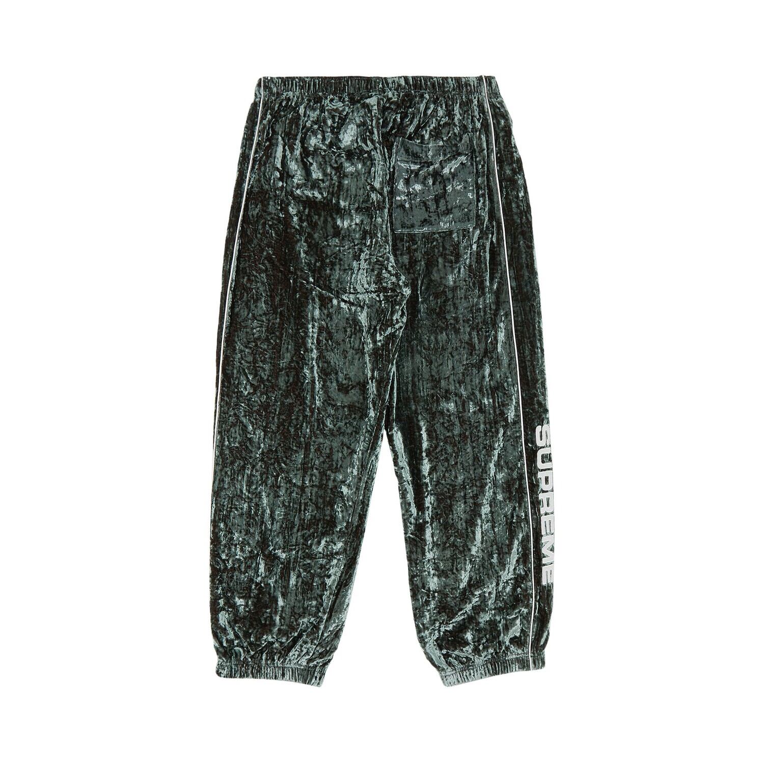 Спортивные брюки Supreme из бархатного бархата, цвет Оливковый — фото 2