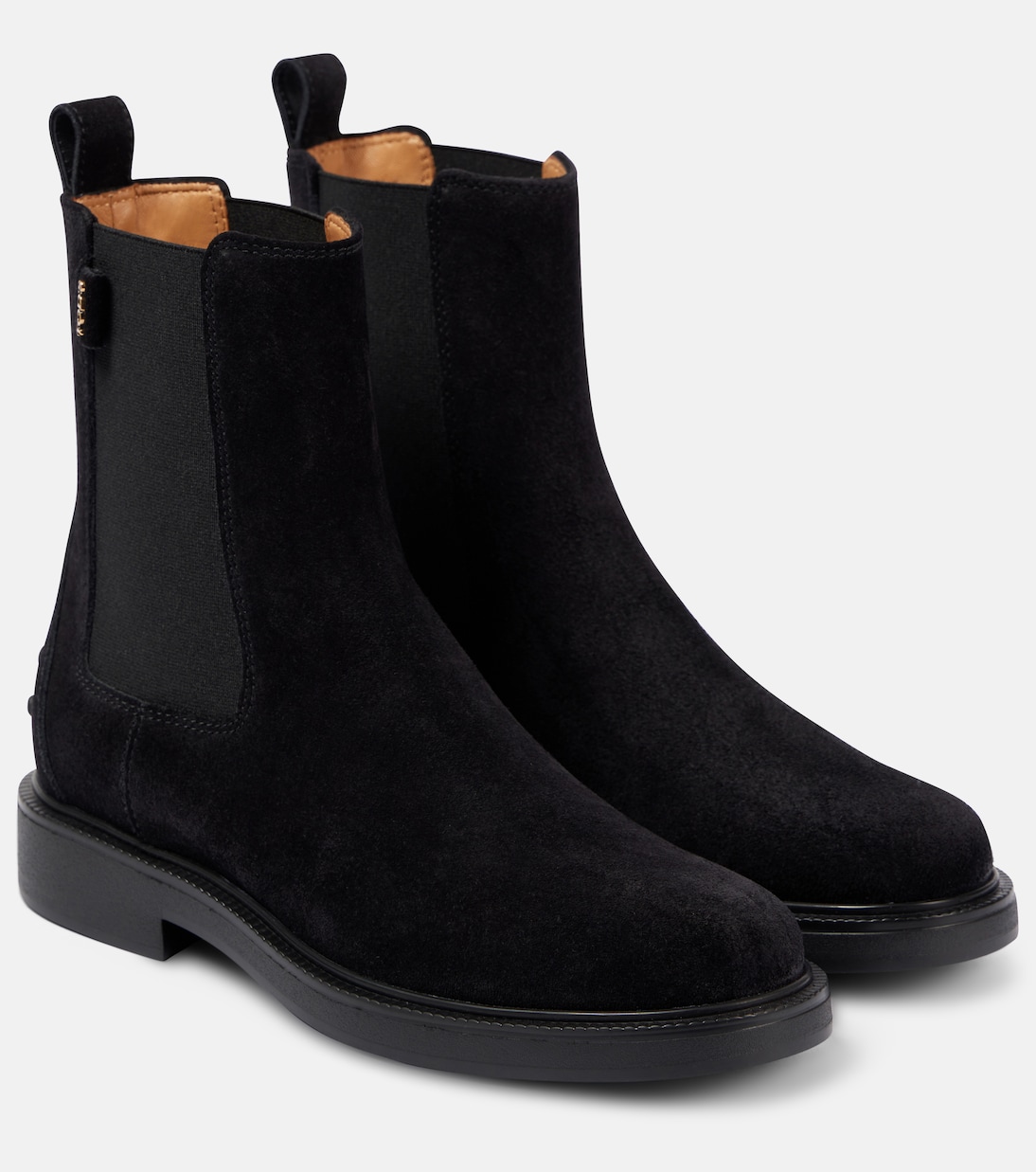 Замшевые челси-боты Tod's, черный