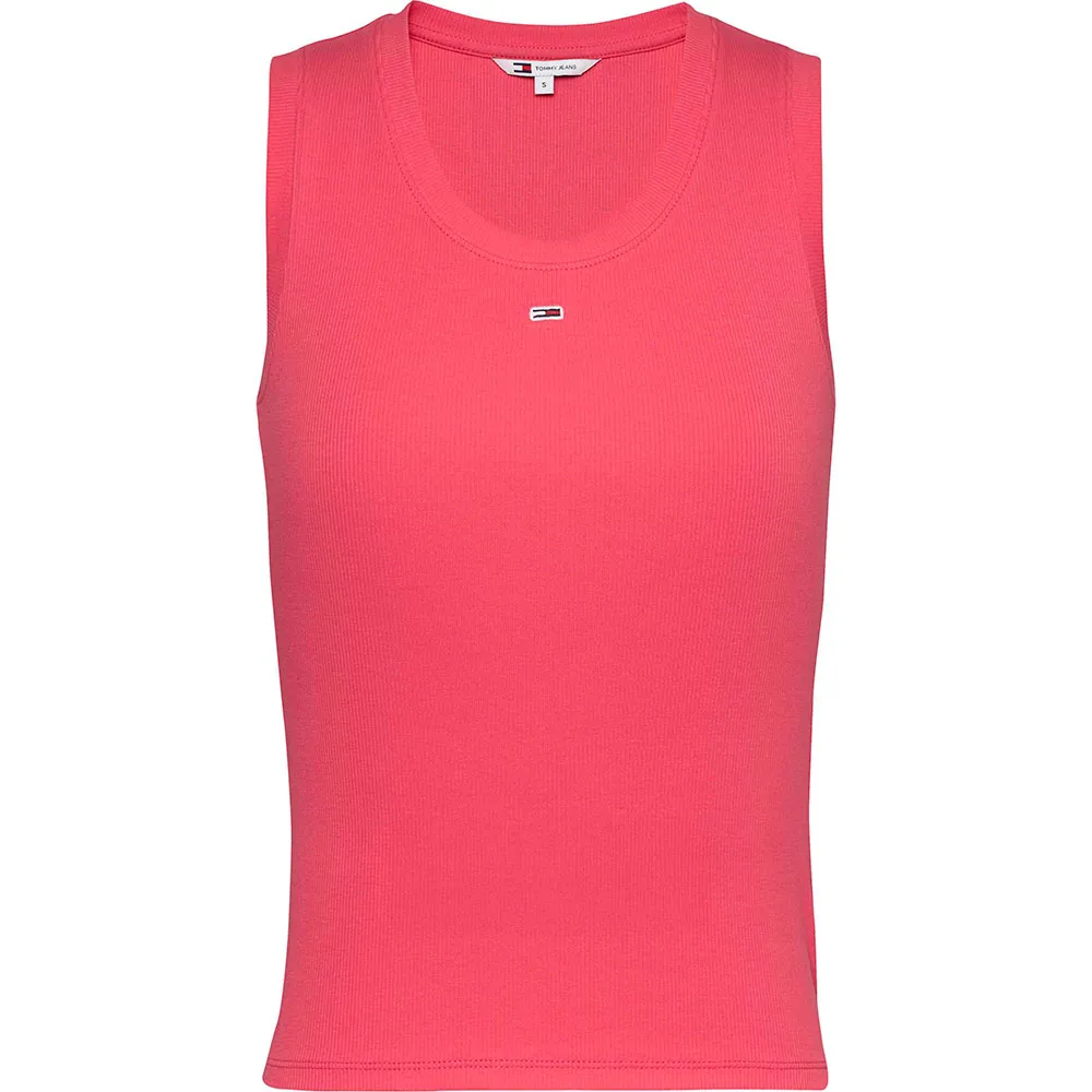 

Футболка без рукавов Tommy Jeans Essential, розовый