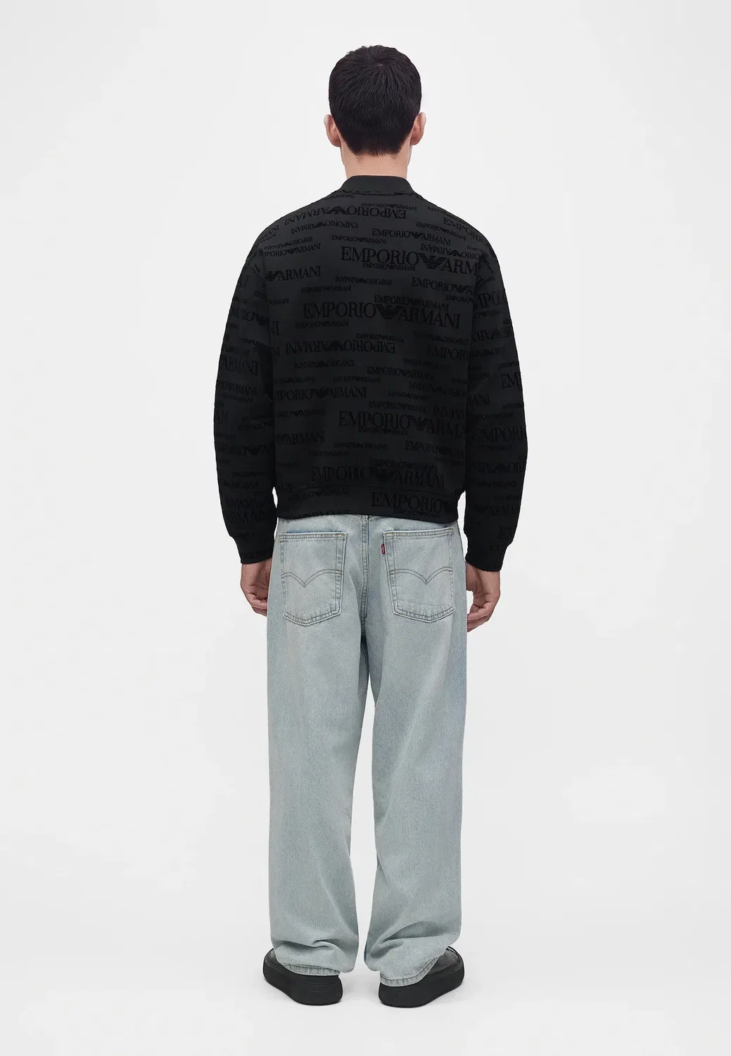 Толстовка на молнии Emporio Armani, Black — фото 3