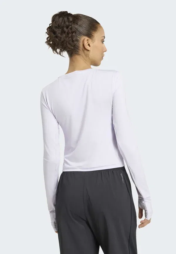 Топ с длинными рукавами Adidas Performance, фиолетовый — фото 3
